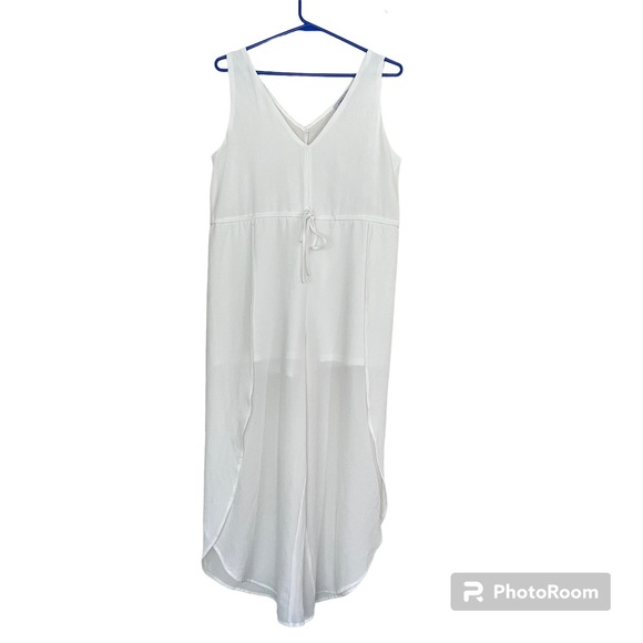 Purple Snow Split Leg Jumpsuit or Romper | White Cropped Wide Leg Jumpsuit - Picture 2 of 15